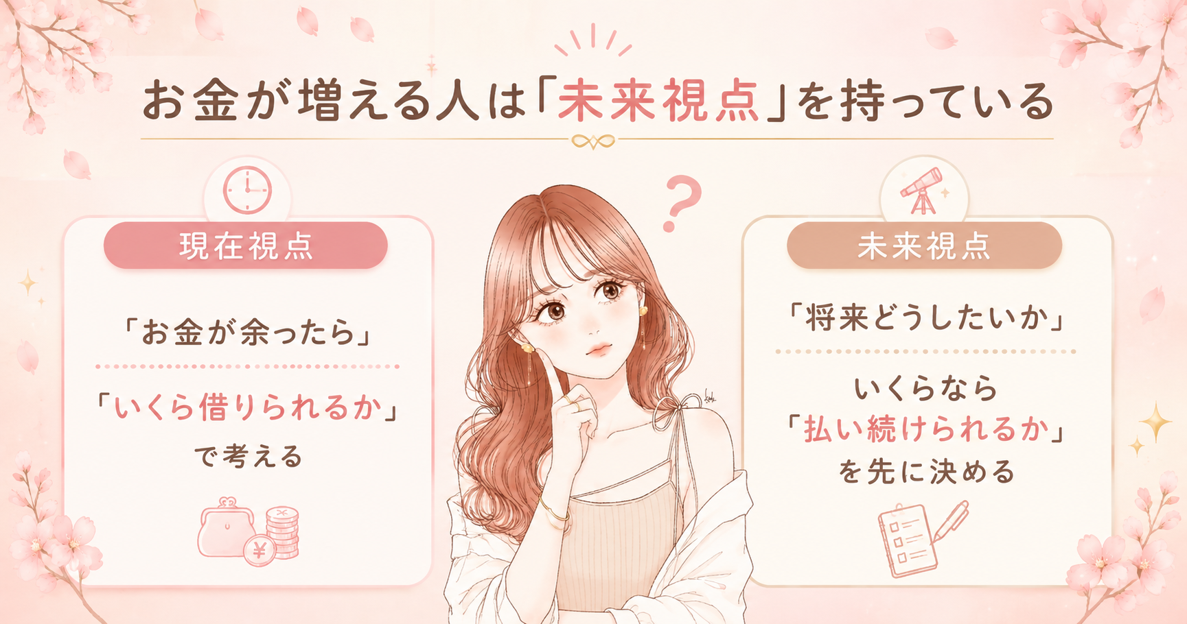 資産がみるみる増える人の「たった1つ」の考え方|未来視点で人生が変わる