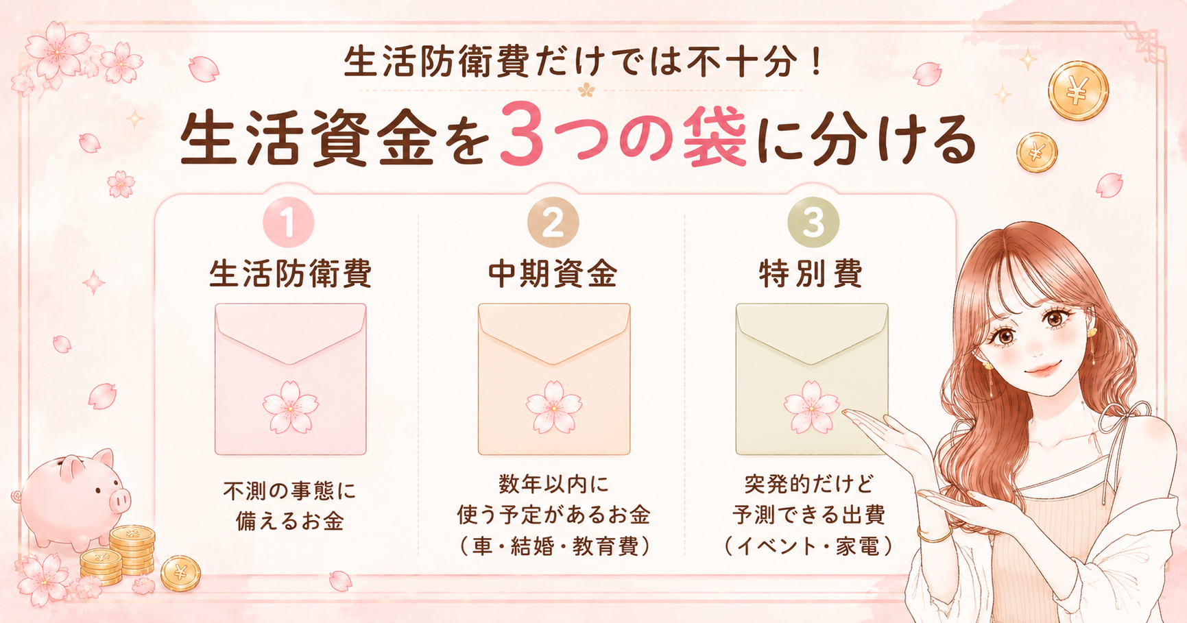 【保存版】未来の安心を生み出す！お金の袋分け👛生活防衛費だけじゃ不十分だった😭