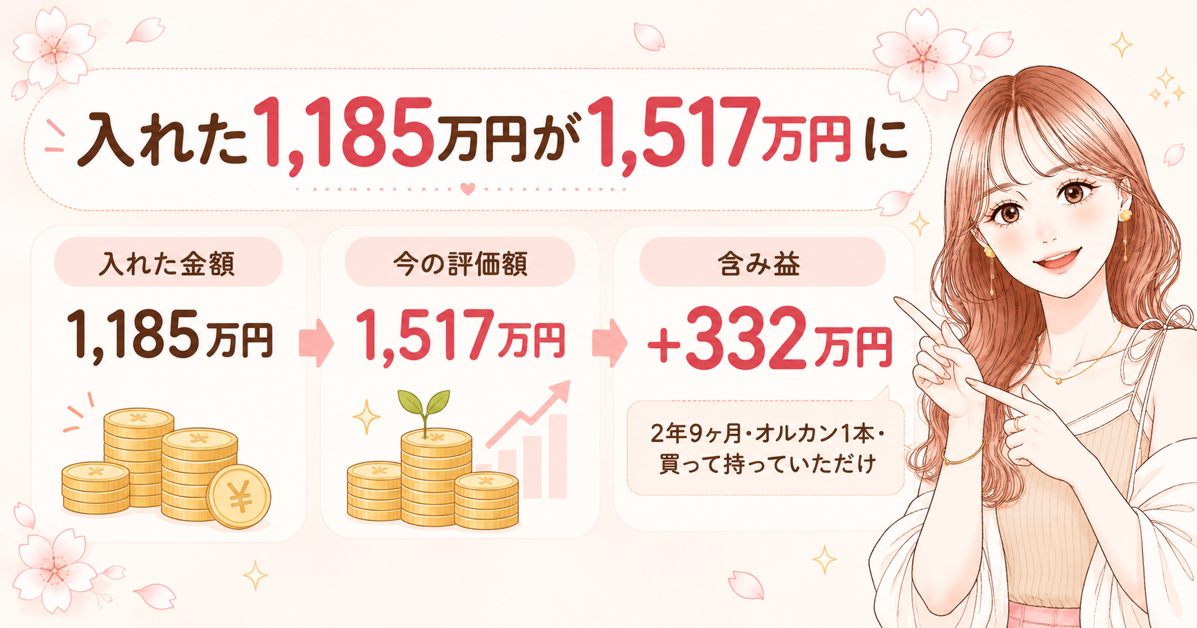 【口座公開】新NISA2年9ヶ月で含み益＋332万円。夫婦で月いくら入れてるか全部見せます